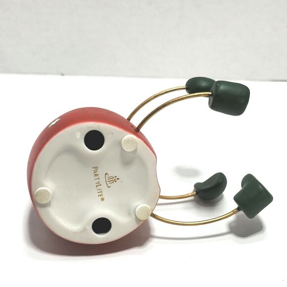 Sitting Santa Claus Ceramic Party Lite Votive Candle Holder Hugger Holiday Decor - Picture 4 of 6